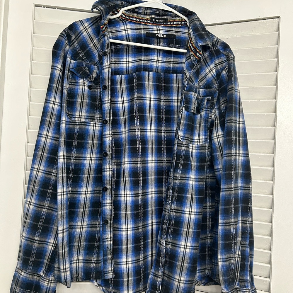 Blue flannel!